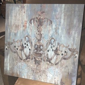 Chandelier wall art 2.5 ft x 2.5 ft
